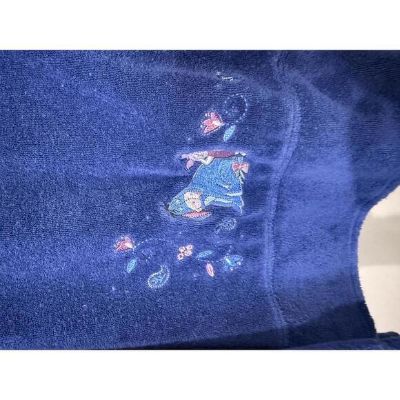 Eeyore XL Disney Blue Women's Zip-Up Hoodie with Embroidered Design - Picture 3 of 8